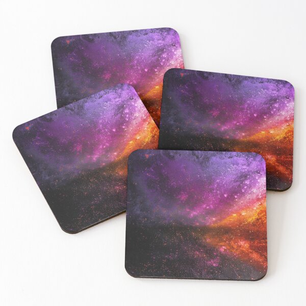Item preview, Vibrant mix of purple, orange, and yellow hues create an abstract, cloud-like painting designed and sold by homydesign.