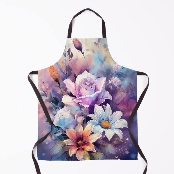 Item preview, A vibrant bouquet of flowers with roses, daisies, lilies, and other blooms, set against a softly lit background, creating a dreamy and ethereal atmosphere designed and sold by homydesign.