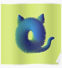 Cute furry monster Poster