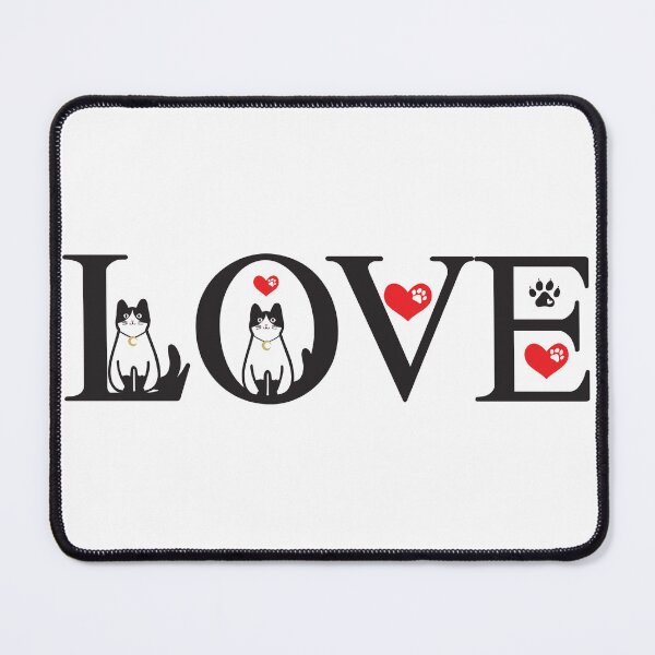 Item preview, Purrfect Love Cat Typography designed and sold by FaeryNuff.