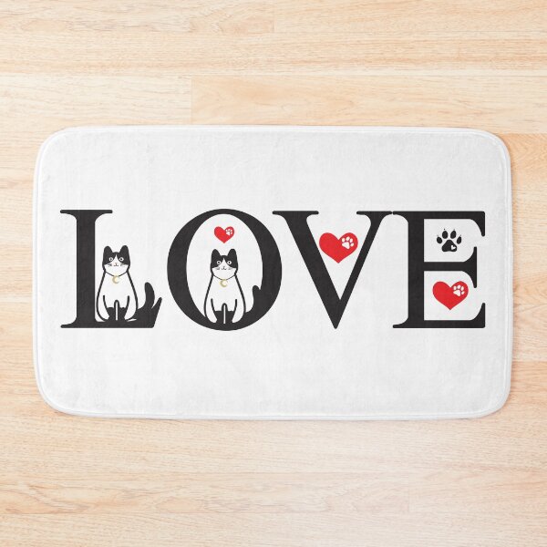 Item preview, Purrfect Love Cat Typography designed and sold by FaeryNuff.