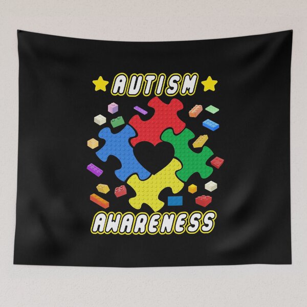 Item preview, Building Bricks Autism Awareness  Autism Awareness  designed and sold by BeansHotTees.
