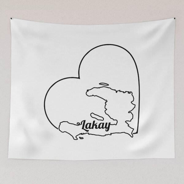 Item preview, Renmen Ayiti Ak Tout Kè m Lakay - Love Haiti - J'aime Haïti designed and sold by makeitadmirable.