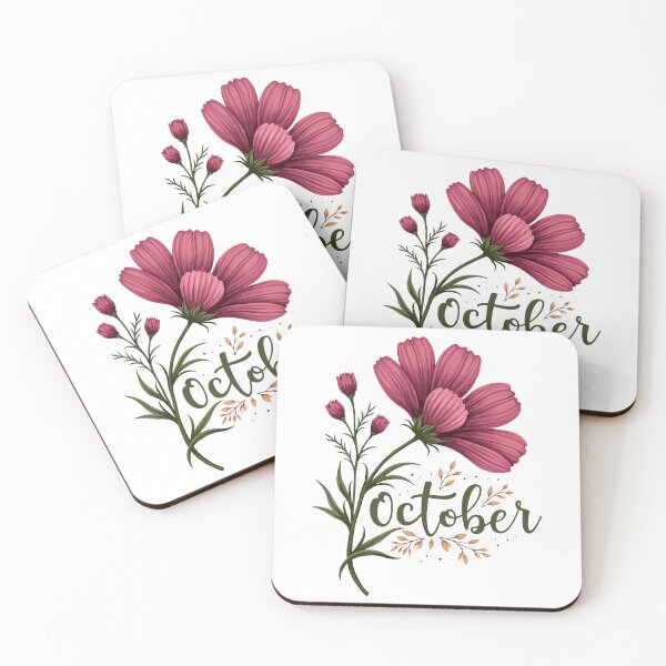 Item preview, October Birthday Cosmos Flower designed and sold by Sew Wonderful Custom Prints.