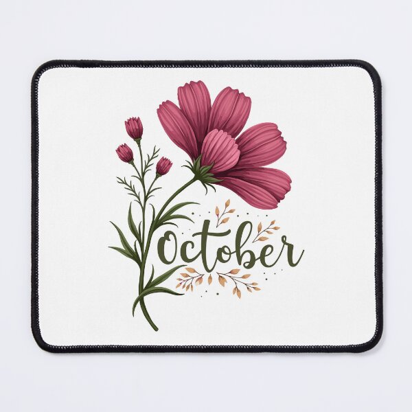 Item preview, October Birthday Cosmos Flower designed and sold by Sew Wonderful Custom Prints.