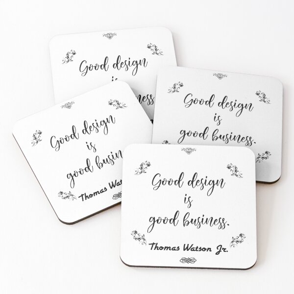 Item preview, Thomas Watson Jr.- Good design is good business. designed and sold by TextPilotFrog.