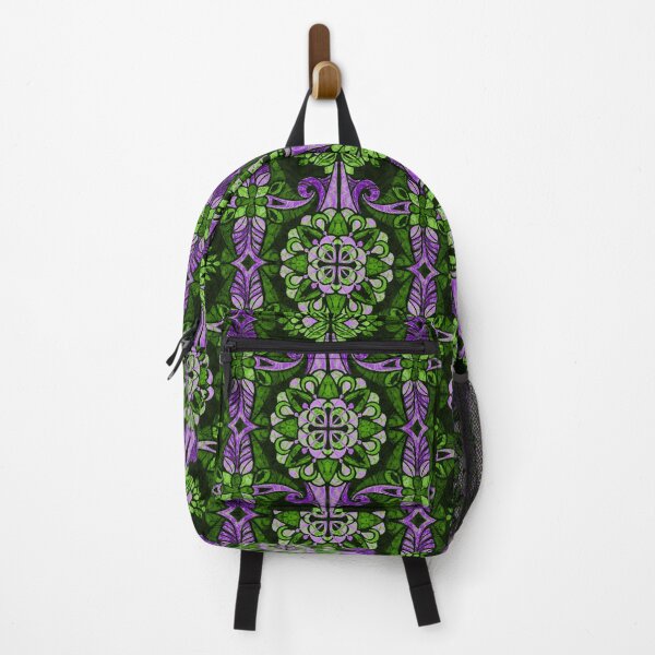 Item preview, Bohemian Nealafida Purple and Green Black Background designed and sold by Deborah Maxemow.