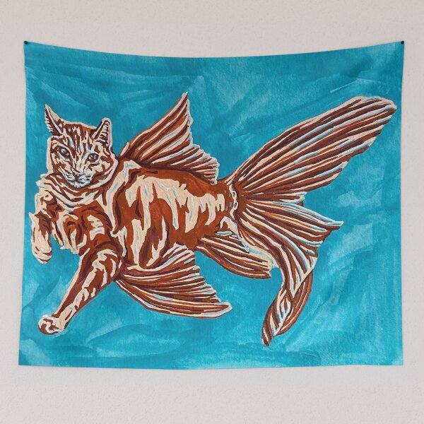 Item preview, Goldfish Mercat designed and sold by RaLiz.