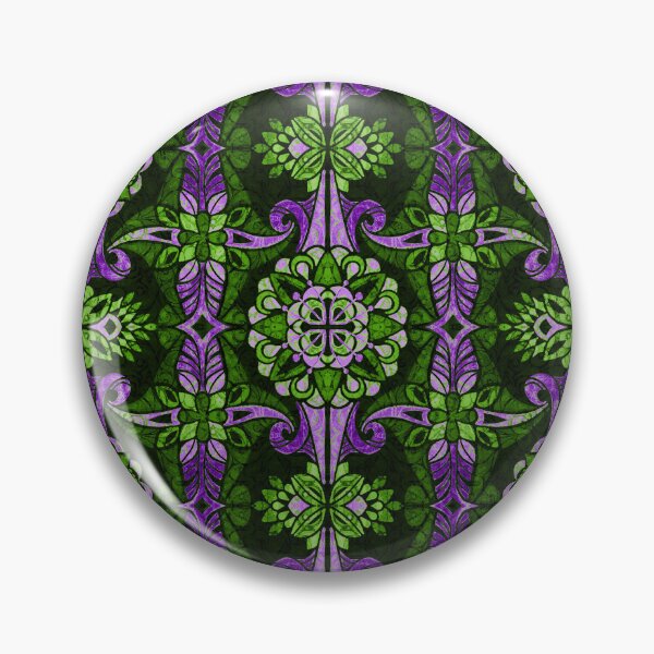 Item preview, Bohemian Nealafida Purple and Green Black Background designed and sold by Deborah Maxemow.