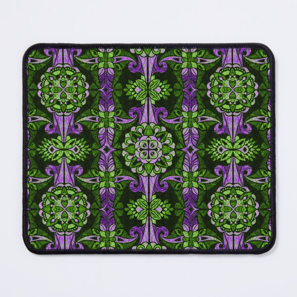 Item preview, Bohemian Nealafida Purple and Green Black Background designed and sold by Deborah Maxemow.