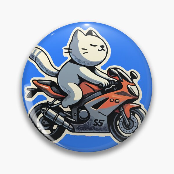 Item preview, Three Cool Cats on Motorbikes designed and sold by Ichi 100 Art.