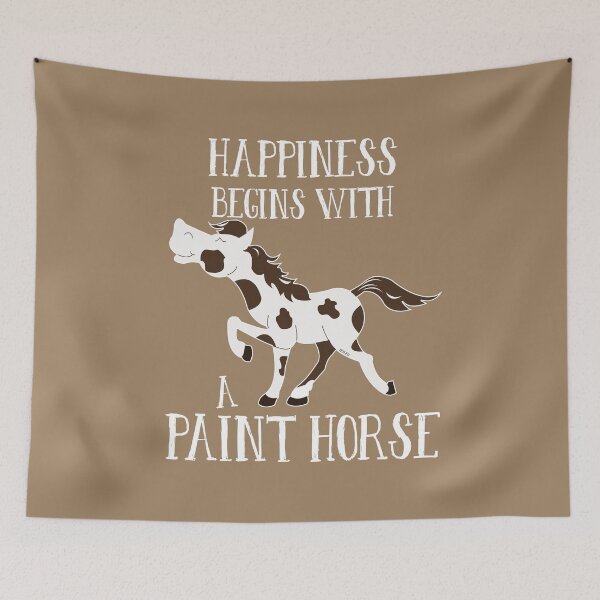 Item preview, Happiness Begins with a Paint Horse  designed and sold by Art by Jess.