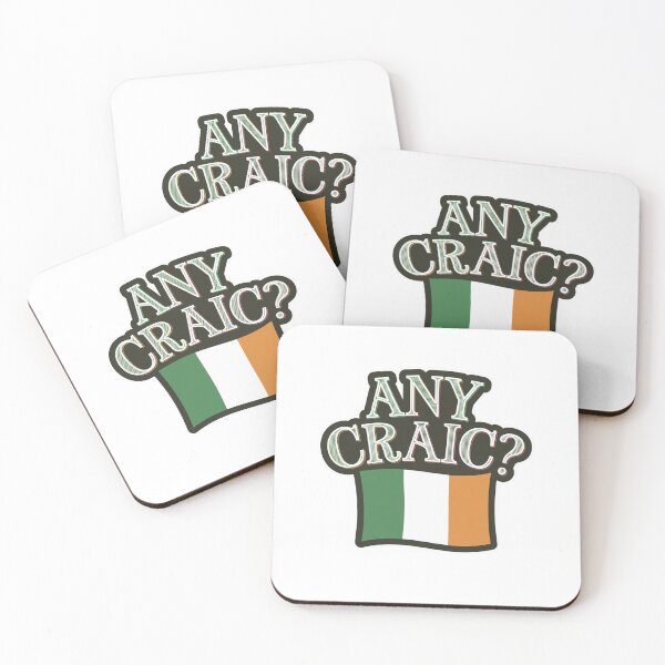 Item preview, Any Craic? Die Cut Irish Flag Design designed and sold by Peter Stawicki.