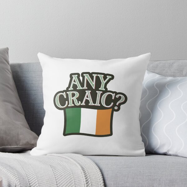 Item preview, Any Craic? Die Cut Irish Flag Design designed and sold by Peter Stawicki.