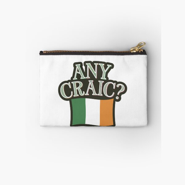 Item preview, Any Craic? Die Cut Irish Flag Design designed and sold by Peter Stawicki.