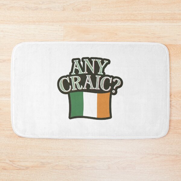 Item preview, Any Craic? Die Cut Irish Flag Design designed and sold by Peter Stawicki.