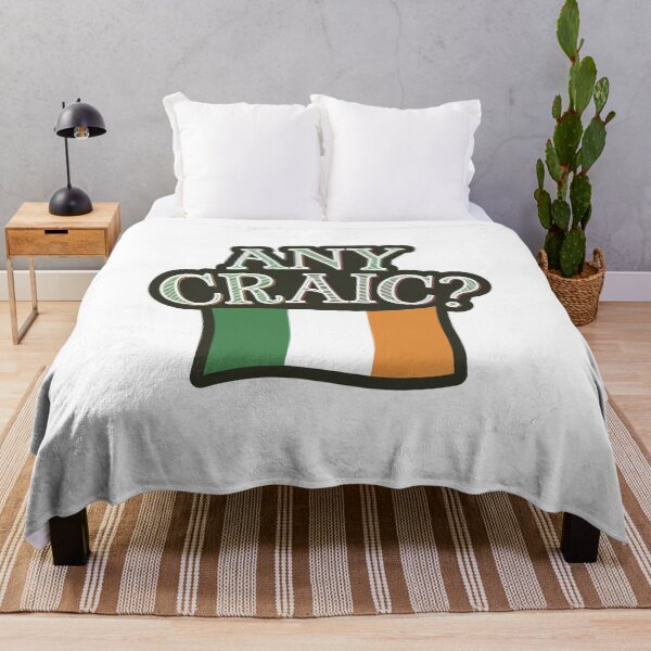 Item preview, Any Craic? Die Cut Irish Flag Design designed and sold by Peter Stawicki.