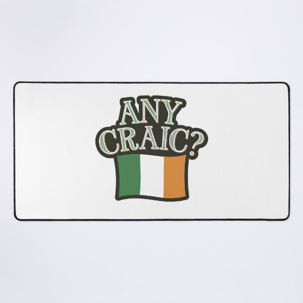 Item preview, Any Craic? Die Cut Irish Flag Design designed and sold by Peter Stawicki.