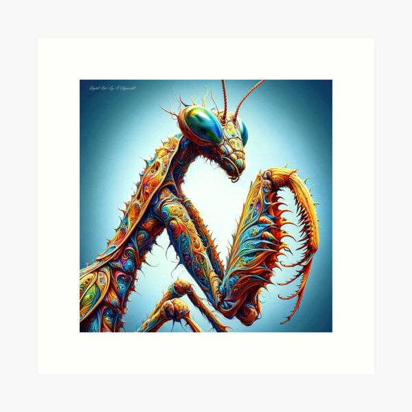 Item preview, Praying mantis art 001 designed and sold by kevin Chippindall.