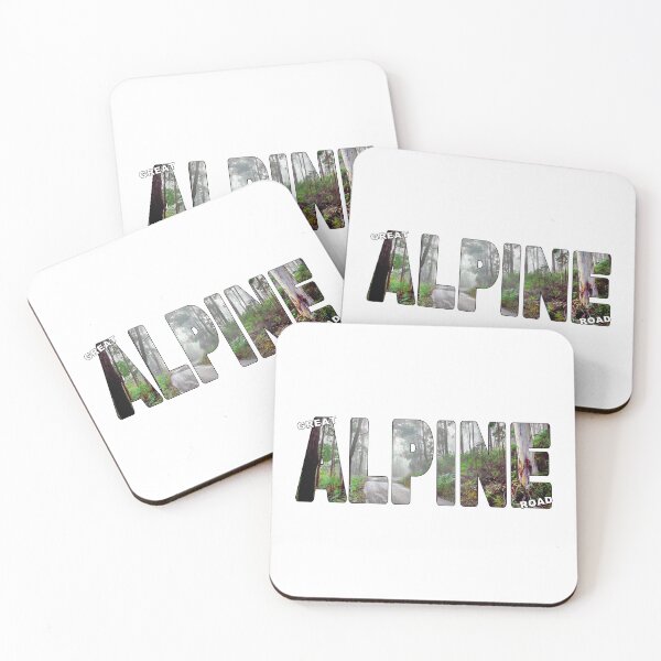 Item preview, GREAT ALPINE ROAD - VIC High Country Australia in Fog Cloud designed and sold by Adam Gormley.