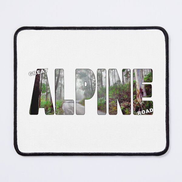 Item preview, GREAT ALPINE ROAD - VIC High Country Australia in Fog Cloud designed and sold by Adam Gormley.
