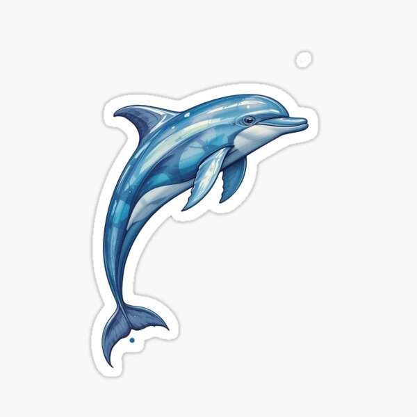 Item preview, Funny, blue dolphin. Sea world. designed and sold by Erik Visnievskij.