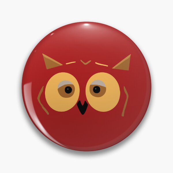 Item preview,  Whimsical Wisdom Owl - Red Background  designed and sold by pen-art-ink.