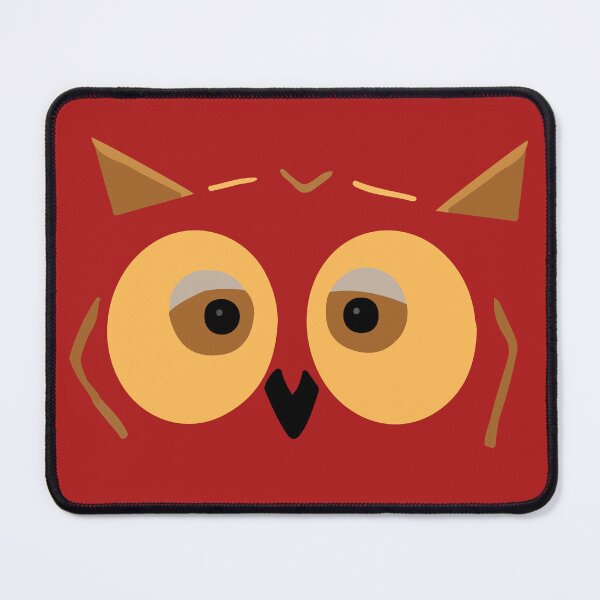 Item preview, Whimsical Wisdom Owl - Red Background designed and sold by pen-art-ink.