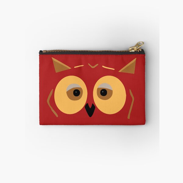 Item preview,  Whimsical Wisdom Owl - Red Background  designed and sold by pen-art-ink.