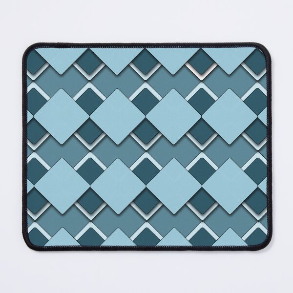 Item preview, Sky Blue Square and Diamond Checkered Pattern designed and sold by amgraphics.