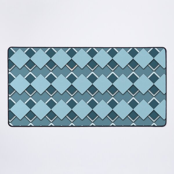 Item preview, Sky Blue Square and Diamond Checkered Pattern designed and sold by amgraphics.