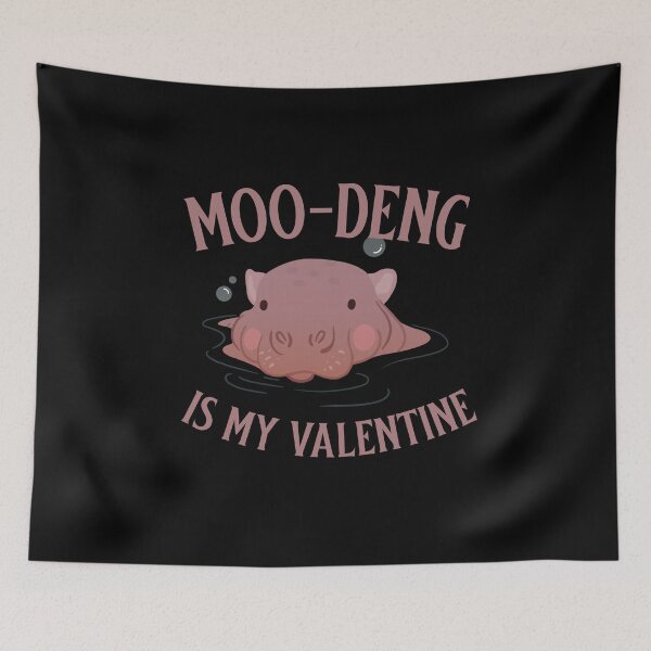 Item preview, Moo-Deng is my Valentine designed and sold by 87-Aesthetics.