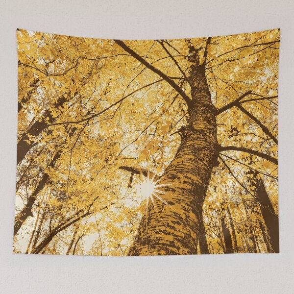 Item preview, Birch Tree and Forest Landscape Art Screen Print designed and sold by Chad K Art.