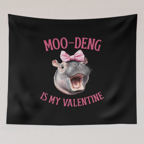 Item preview, Moo-Deng is my Valentine designed and sold by 87-Aesthetics.
