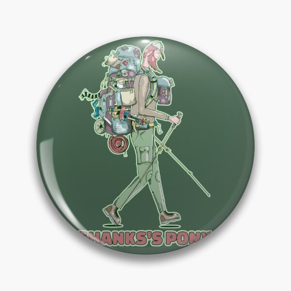 Item preview, Shanks's pony slang for walking hiker designed and sold by piedaydesigns.