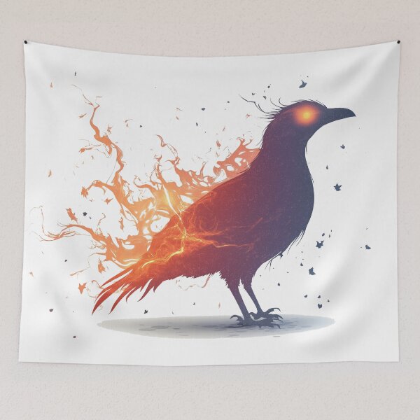 Item preview, Fiery Crow designed and sold by AuraBinge.