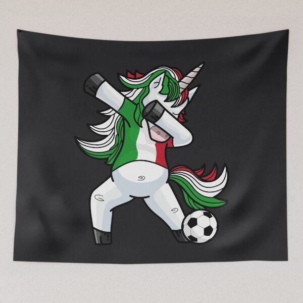 Item preview, Dabbing Soccer Unicorn Italy designed and sold by melsens.
