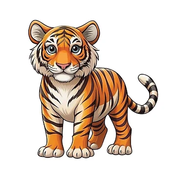 Artwork thumbnail, TigerSticker by hsstudio2025