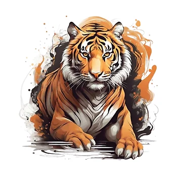 Artwork thumbnail, TigerSticker by hsstudio2025