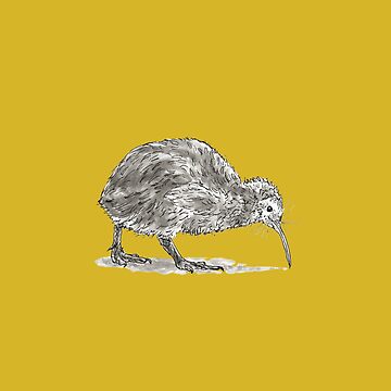 Artwork thumbnail, Kiwi Bird by Dan Tabata