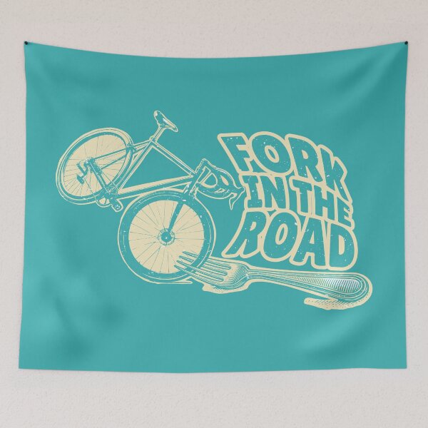 Item preview, Fork in the road funny bicycle designed and sold by piedaydesigns.