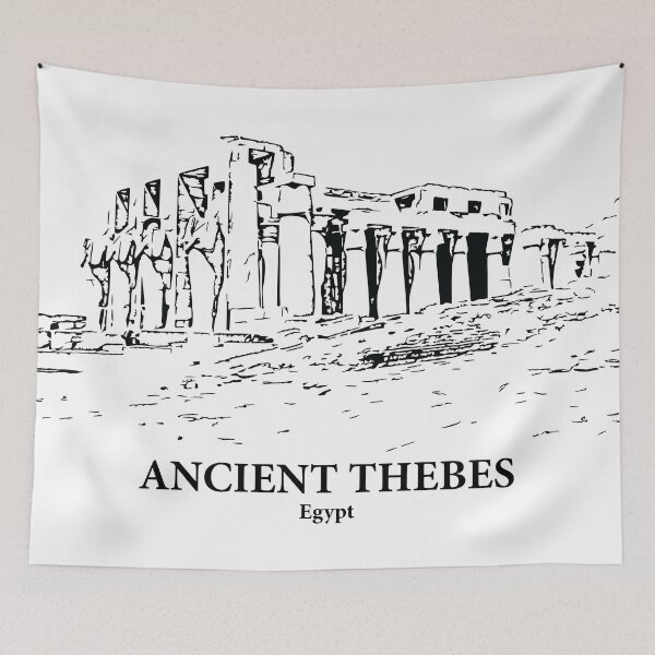 Item preview, Ancient Thebes - Egypt designed and sold by Lakeric Cityscapes.