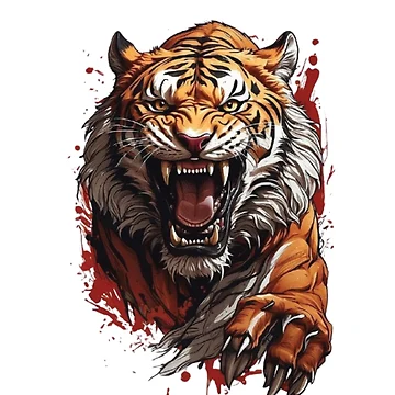 Artwork thumbnail, TigerSticker by hsstudio2025