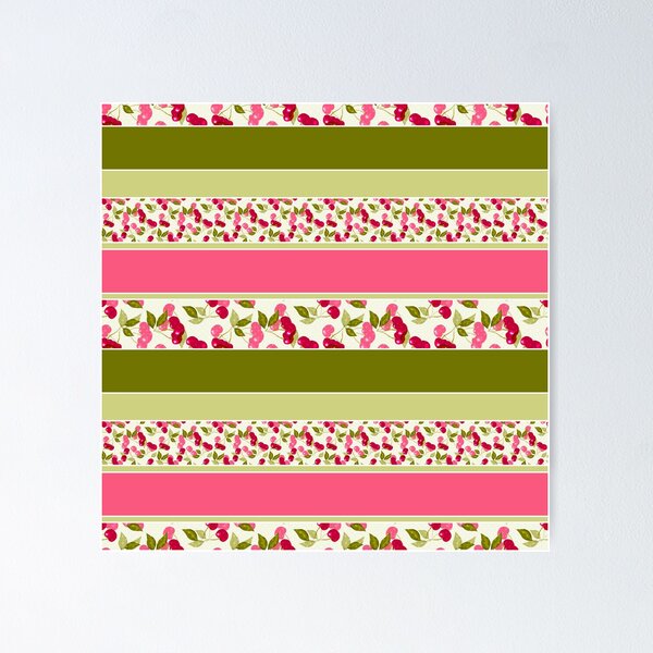 Item preview, Bright summer pattern of stripes of multi-colored fabric  designed and sold by fuzzyfox.