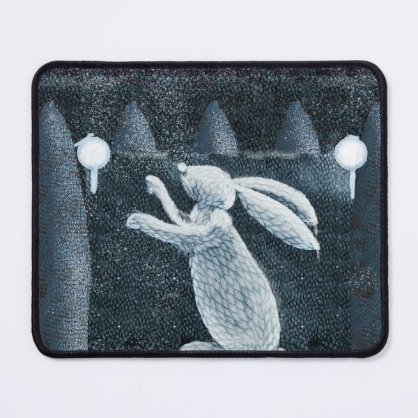 Item preview, Snow Rabbit Topiary Winter Hedge Trees designed and sold by Donnahuntriss.
