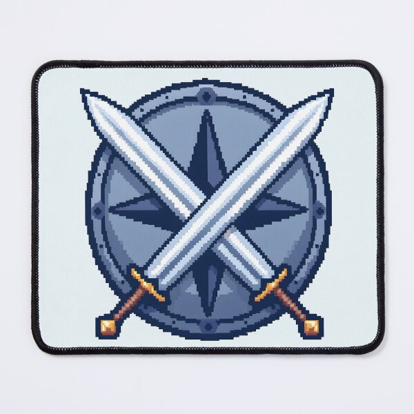 Item preview, Pixel Sword & Shield: Crossed Combat designed and sold by Jollys-ArtShop.