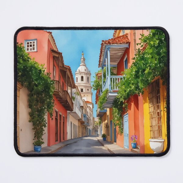 Item preview, Cartagena Colombia Watercolor designed and sold by Magnolia Valley Art.