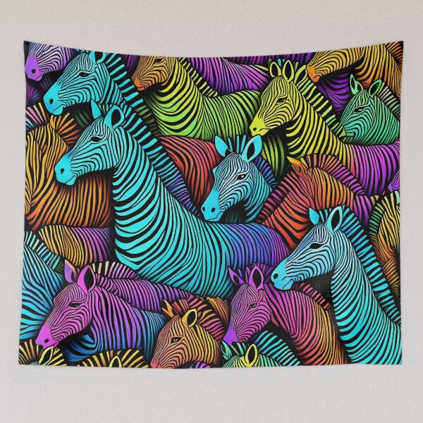 Item preview, Psychedelic Zebras designed and sold by Paw's Arts.