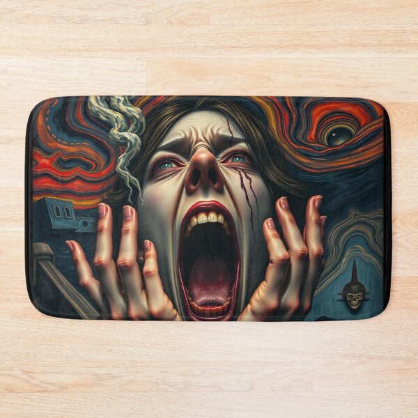 Item preview, Tormented Woman in a Haunting, Munch-Inspired Scream designed and sold by SandyMDesigns.