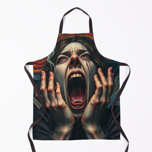 Item preview, Tormented Woman in a Haunting, Munch-Inspired Scream designed and sold by SandyMDesigns.